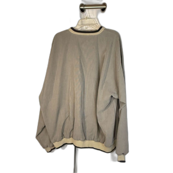 PGA TOUR size XXL vintage pullover long sleeve lined tan and black knit trim - Picture 4 of 7